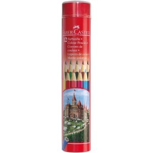 Faber Castell Kuru Boya 12 Renk Metal Tüp