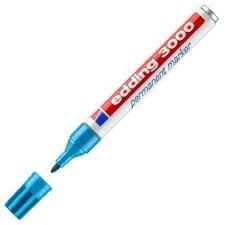 Edding 3000 Permanent Marker 10'lu Paket AÇIK MAVİ