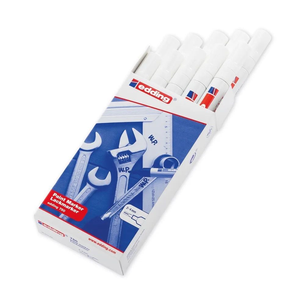 Edding 750 Permanent Marker 10'lu Paket BEYAZ