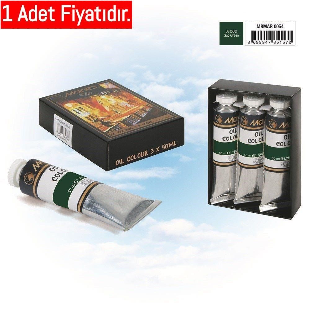 MARIES 50ML YAĞLI BOYA SAP GREEN (YEŞİL) NO:568
