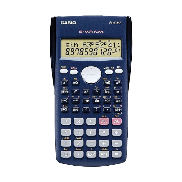 Casio FX-82MS Hesap Makinesi Bilimsel 2 Satır Ekran 240 Fonksiyon