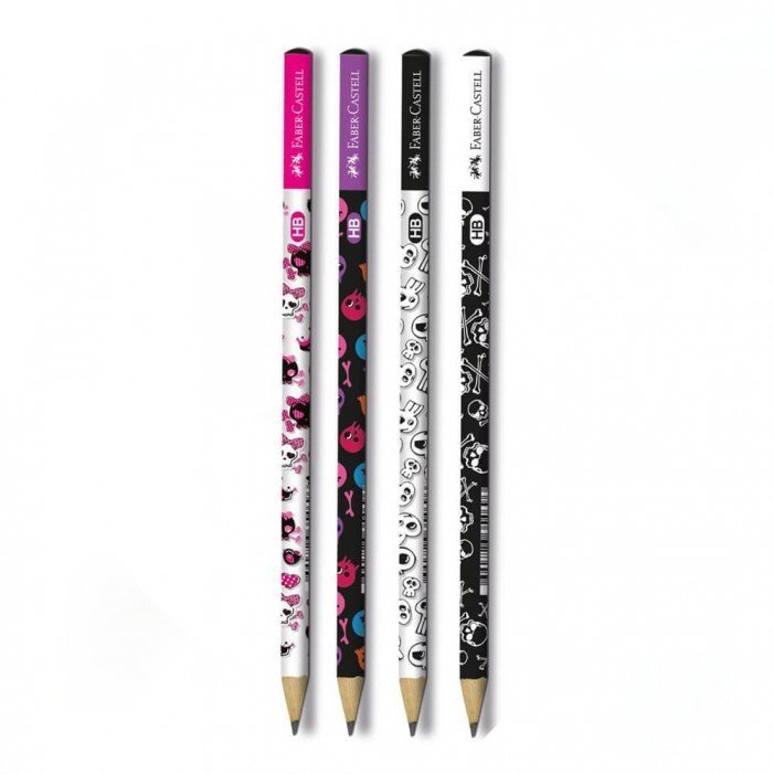FABER CASTELL SKULL DESENLİ KURŞUN KALEM